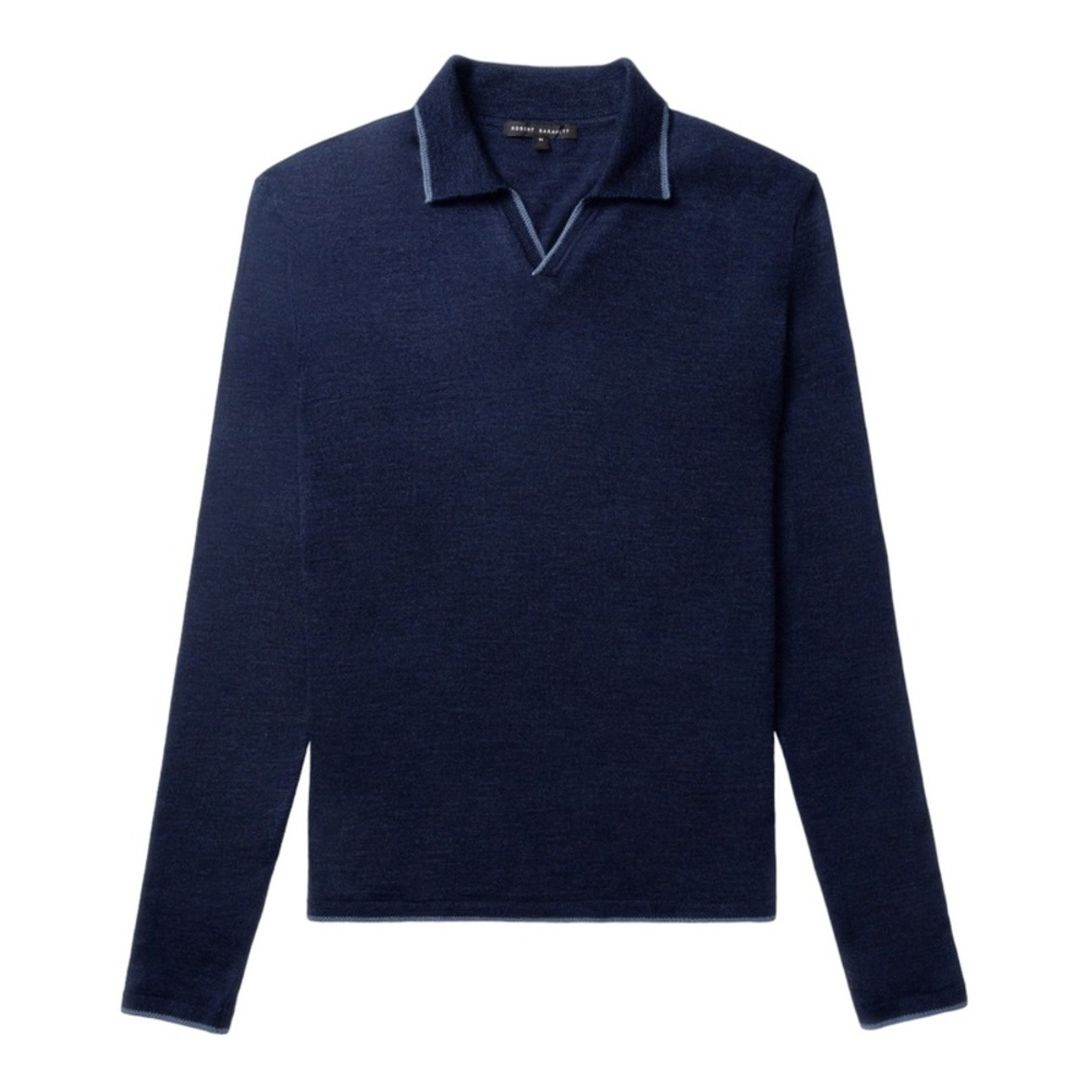 Robert Barakett Long Sleeve Wool Polo